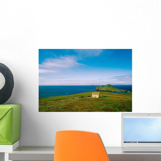 Co Kerry, Ring Of Kerry Skelligs &, Puffin Near Portmagee Village Wall Mural