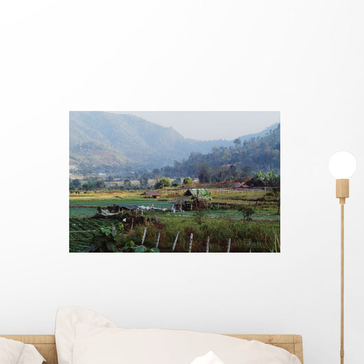 Rural Scene Near Chiang Mai, Thailand Wall Mural