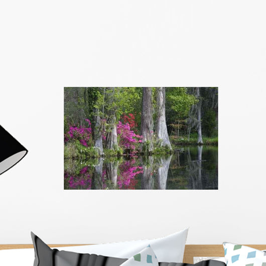 Live Oaks and Colorful Wall Decal Design 3