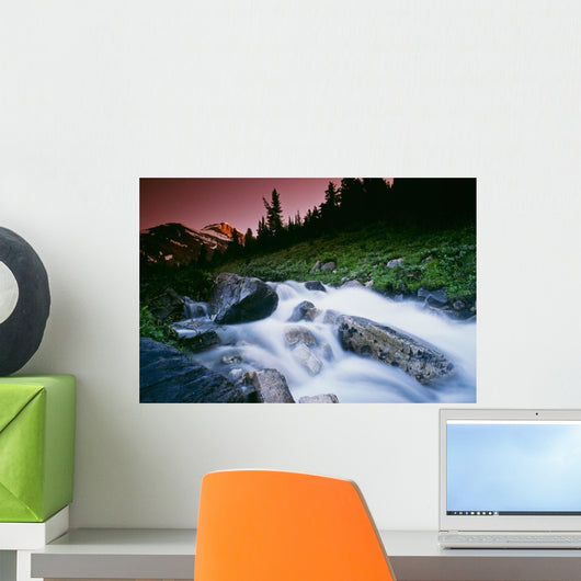 Small Stream, Skoki Valley, Banff National Park, Alberta, Canada Wall Mural