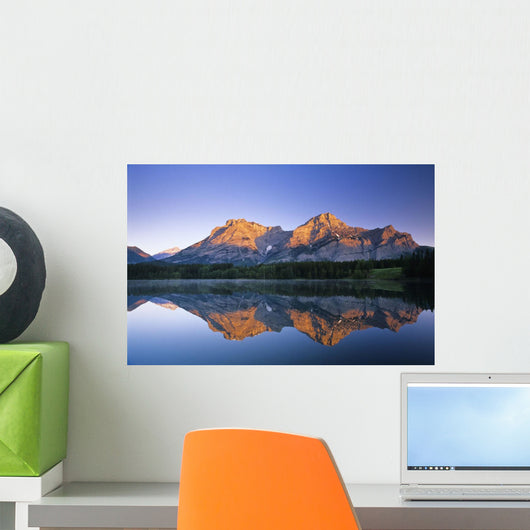 Mount Kidd, Wedge Pond, Kananaskis Country, Alberta, Canada Wall Mural