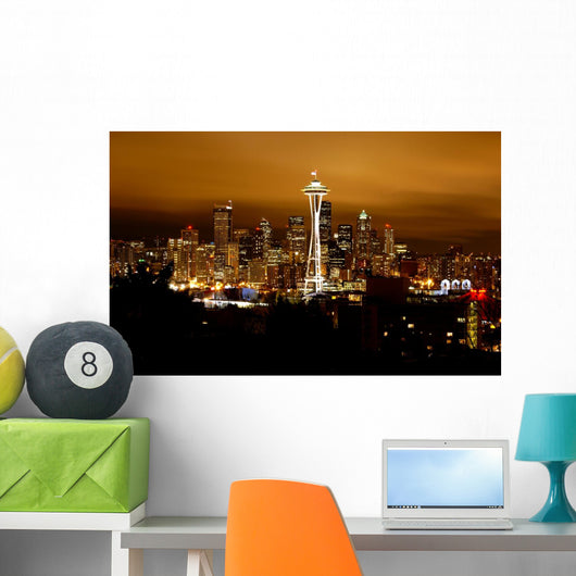 Seattle Skyline Wall Mural