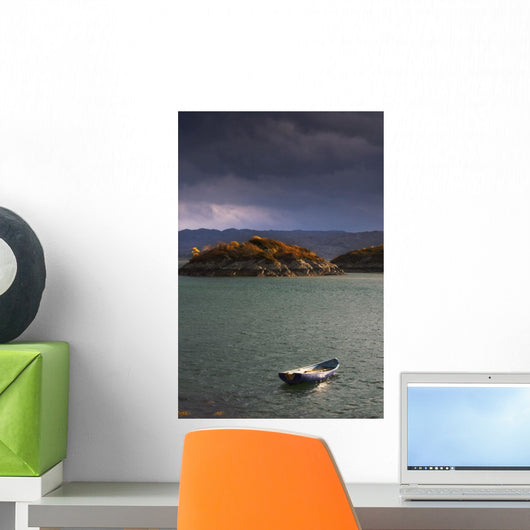 Boat On Loch Sunart, Scotland Wall Mural