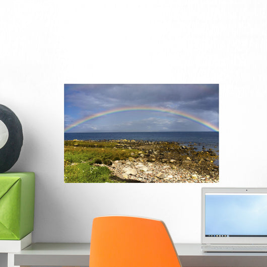 Rainbow On The Island Of Arran, Scotland Wall Mural