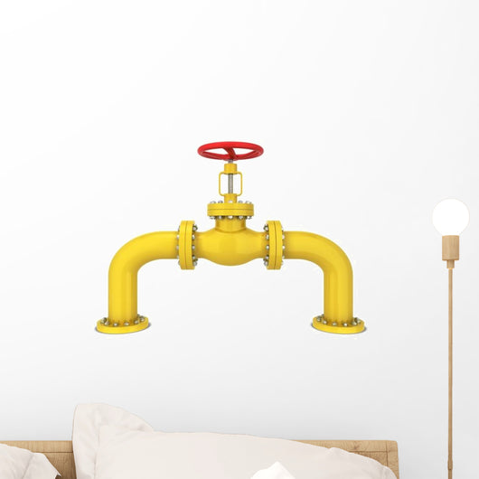 Oil Pipe Hydrant Wall Decal