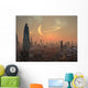 Hot Summer Night in Alien City Wall Mural