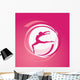 Girl gymnastics vector Wall Mural