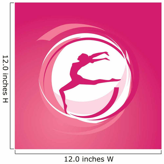 Girl gymnastics vector Wall Mural
