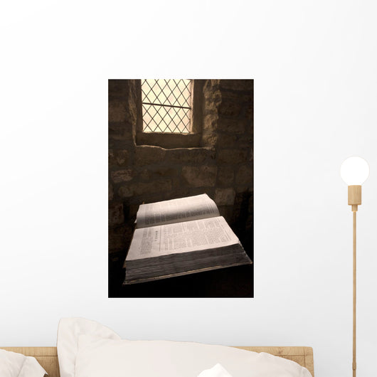 Bible In A Church, Rosedale, North Yorkshire, England Wall Mural