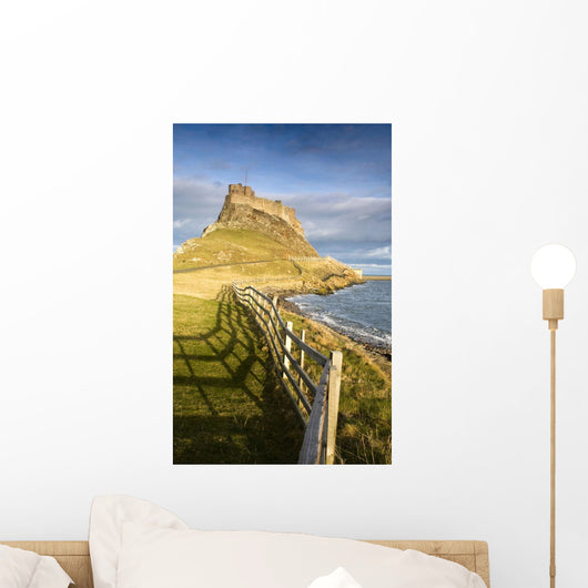 Volcanic Mound Called Beblowe Craig, Holy Island, Berwick, England Wall Mural
