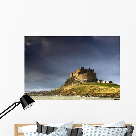 Lindisfarne Castle On A Volcanic Mound Called Beblowe Craig Wall Mural