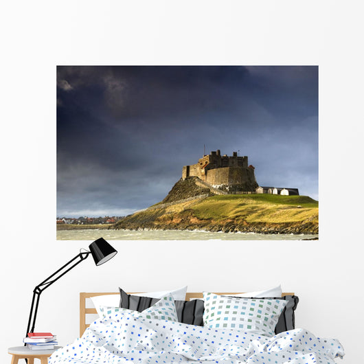 Lindisfarne Castle On A Volcanic Mound Called Beblowe Craig Wall Mural