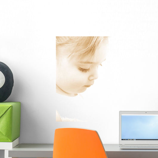 Child Looking Down Wall Decal