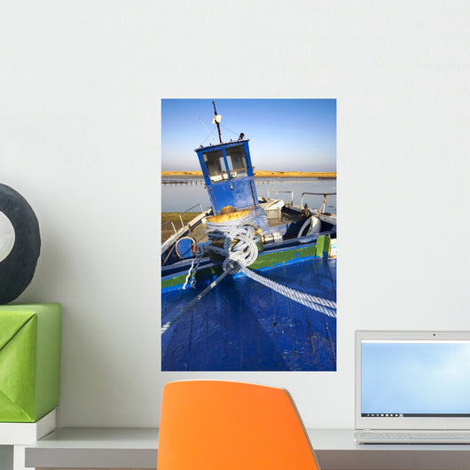 Fishing Boat, Amble, Northumberland, England Wall Mural