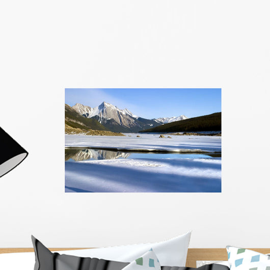 Medicine Lake, Jasper National Park, Alberta, Canada Wall Mural