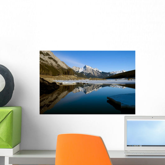 Medicine Lake, Jasper National Park, Alberta, Canada Wall Mural