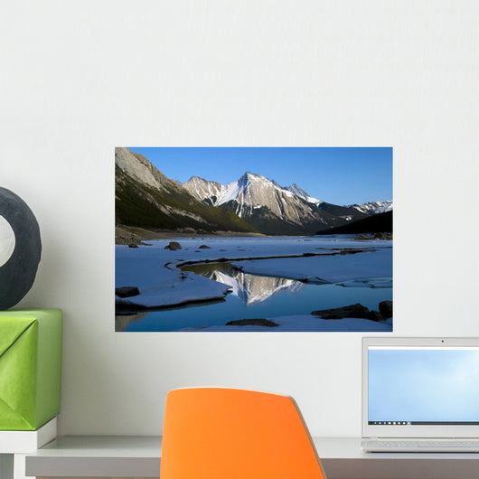 Medicine Lake, Jasper National Park, Alberta, Canada Wall Mural
