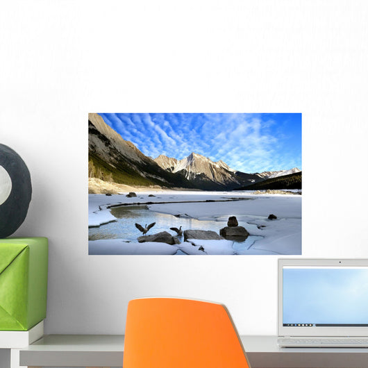 Medicine Lake, Jasper National Park, Alberta, Canada Wall Mural