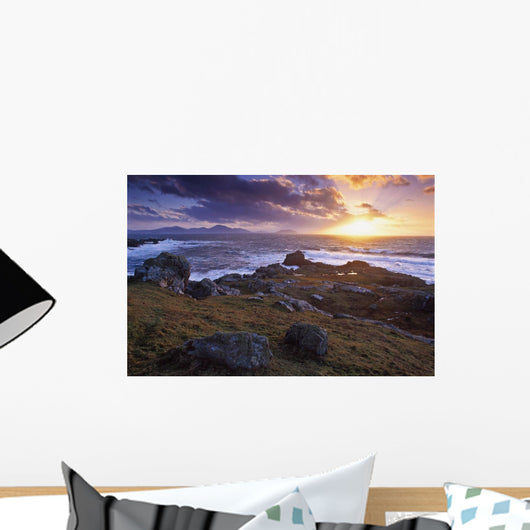 Evening At Breasty Bay Near Malin Head, County Donegal, Ireland Wall Mural