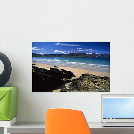 Tramore Strand And Loughros Mor Bay, Rosbeg, County Donegal, Ireland Wall Mural