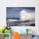 Waves Crashing, Sunderland, Tyne And Wear, England Wall Mural