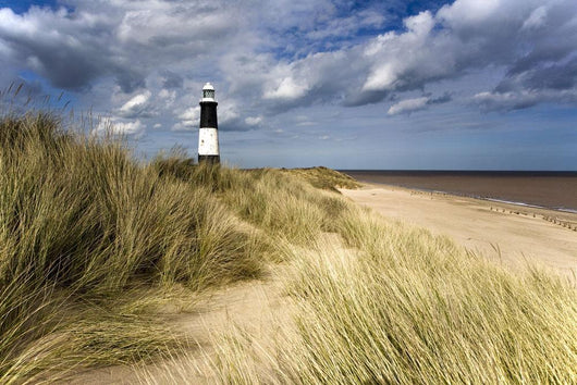 Lighthouse On Beach, Humberside, England Wall Mural