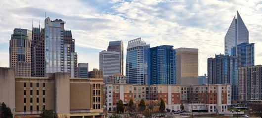 Buildings Charlotte North Carolina Wall Decal