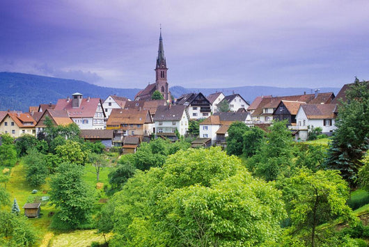 Village Of Rottelsheim, Alsace, France Wall Mural