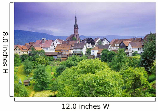 Village Of Rottelsheim, Alsace, France Wall Mural