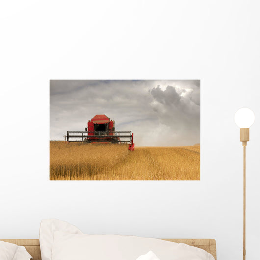 Combine Harvester, North Yorkshire, England Wall Mural