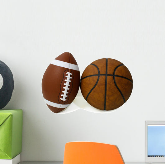 American Football and Basketball Wall Decal