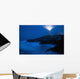 Lighthouse Beacon At Night Wall Mural