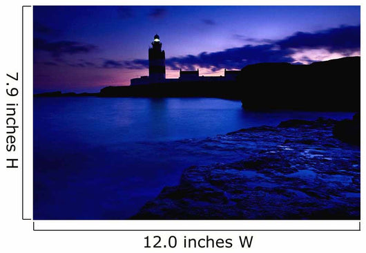 Lighthouse Beacon At Night Wall Mural
