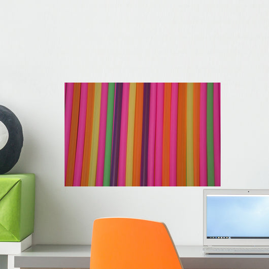 Drinking Straws Wall Mural