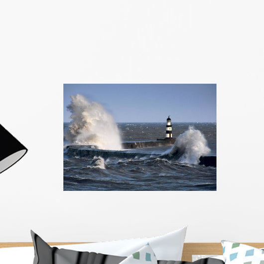 Lighthouse, Seaham, England Wall Mural