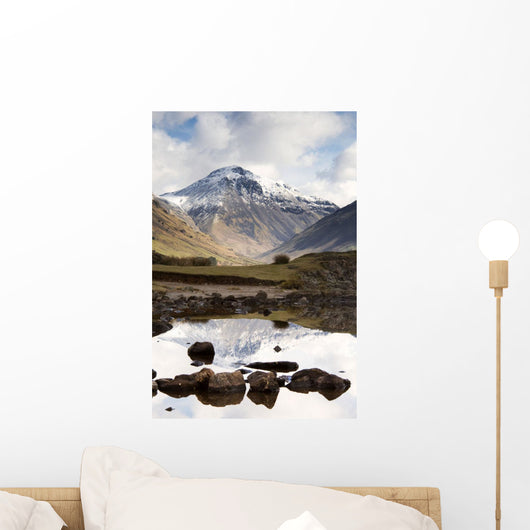 Mountains And Lake At Lake District, Cumbria, England Wall Mural