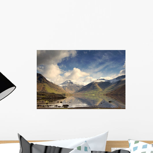 Mountains And Lake At Lake District, Cumbria, England, United Kingdom Wall Mural