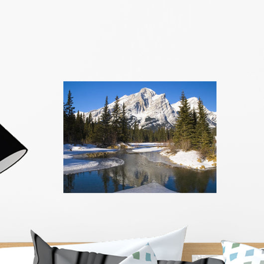 Mount Kidd, Banff National Park, Alberta, British Columbia, Canada Wall Mural