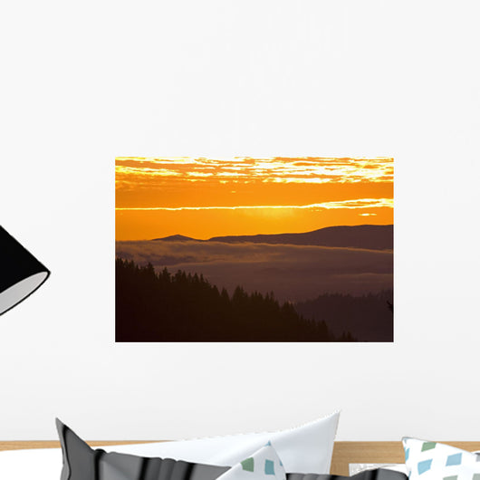 Sunrise, Willamette Valley, Oregon Of America Wall Mural