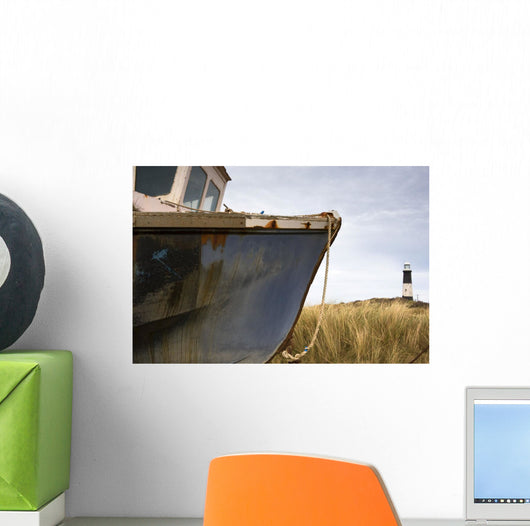 Abandoned Boat, Humberside, England Wall Mural