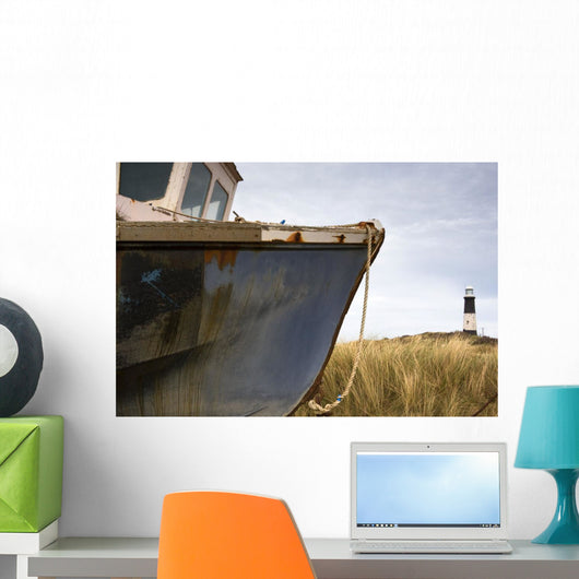 Abandoned Boat, Humberside, England Wall Mural