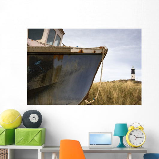 Abandoned Boat, Humberside, England Wall Mural
