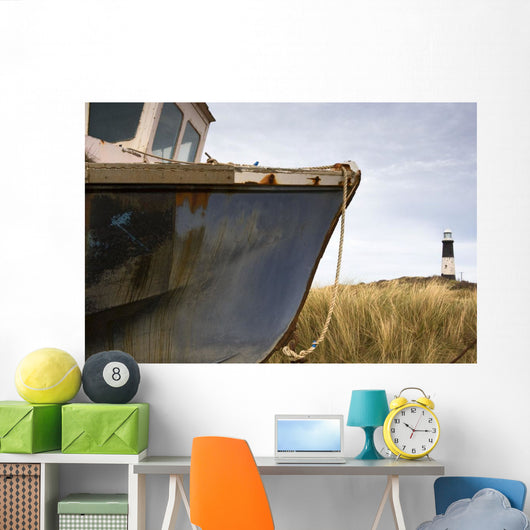 Abandoned Boat, Humberside, England Wall Mural