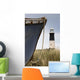 Abandoned Boat And Lighthouse, Humberside, England Wall Mural