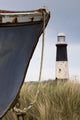Abandoned Boat And Lighthouse, Humberside, England Wall Mural