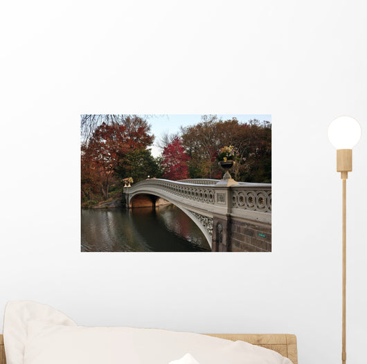 bow bridge in Central Park, Wall Mural