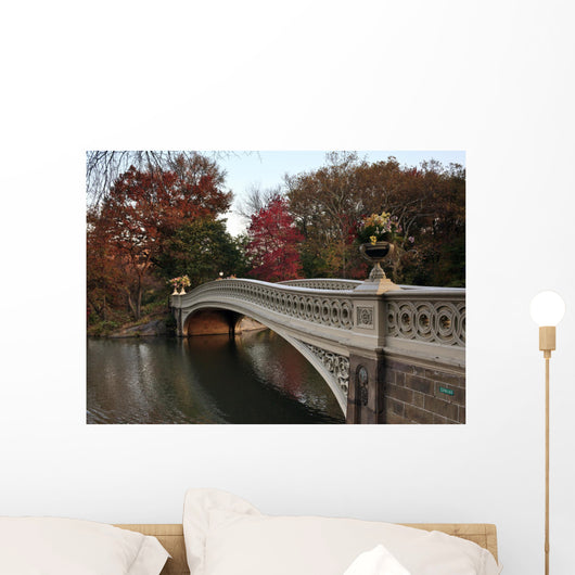 bow bridge in Central Park, Wall Mural