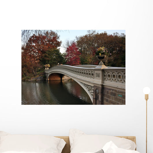 bow bridge in Central Park, Wall Mural
