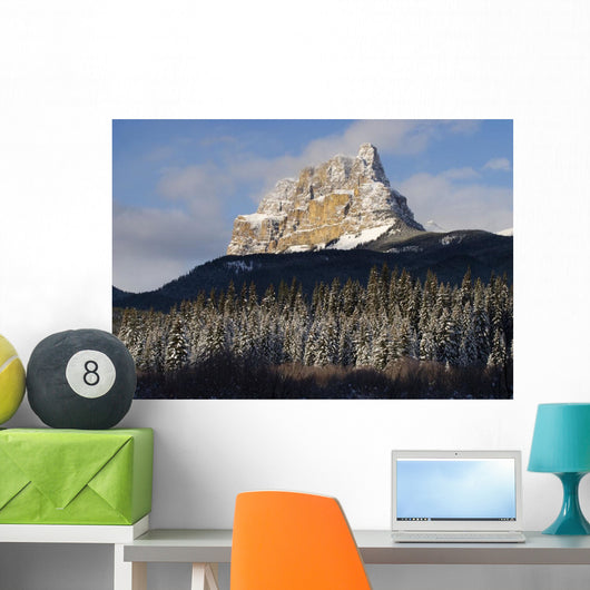 Castle Mountain, Banff National Park, Banff, Alberta Wall Mural