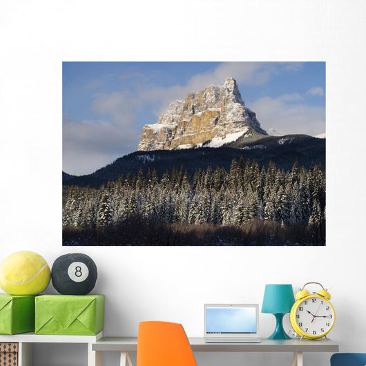 Castle Mountain, Banff National Park, Banff, Alberta Wall Mural